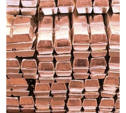 Медные чушки в Полоцке для промышленности и производства