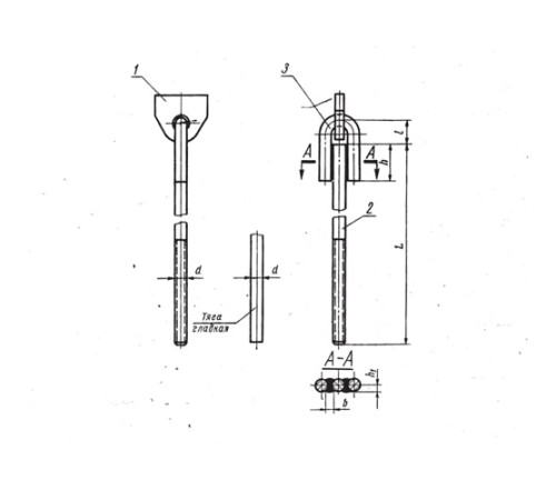 Проушины с тягой подвесок стальных трубопроводов в Полоцке