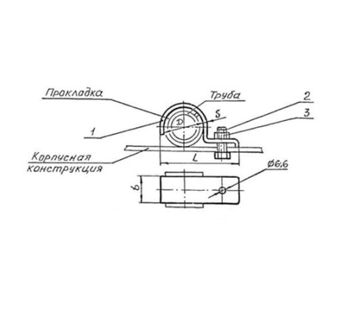 Подвески судовых трубопроводов Тип 6 в Полоцке