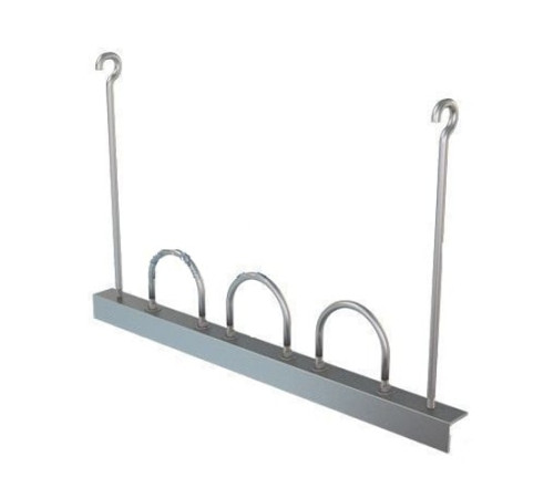 Подвески трех труб на опорном уголке в Полоцке