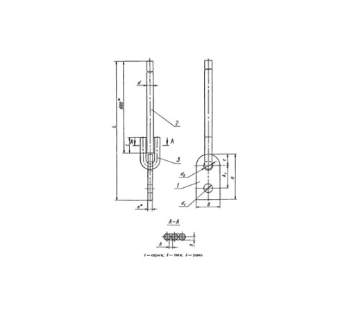 Тяги с серьгой для подвесок трубопроводов в Полоцке