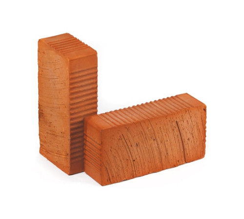 Облицовочные керамические рифленые кирпичи в Полоцке
