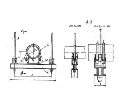 Блоки опорные хомутовые подвесок трубопроводов в Полоцке