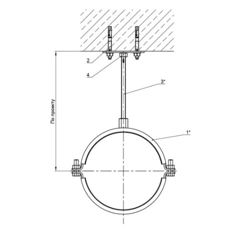 Крепления трубопроводов к перекрытию в Полоцке для юрлиц