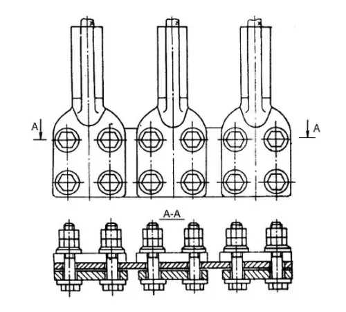 Аппаратные зажимы типа 3А4А в Полоцке для ЛЭП