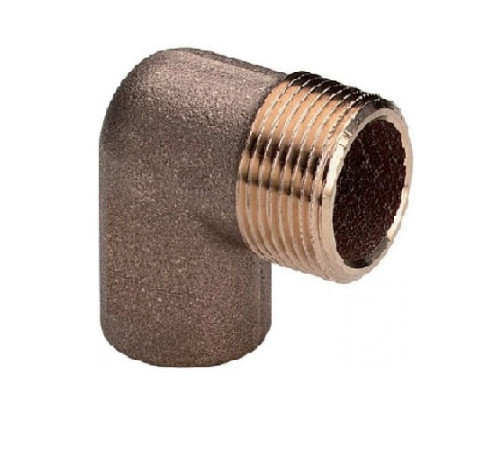 Медные угловые переходы с наружной резьбой в Полоцке