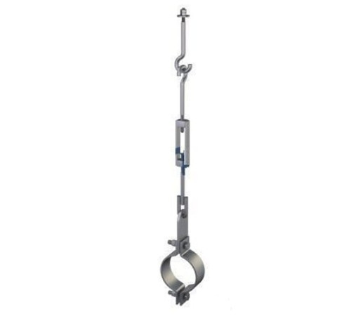 Подвески одной трубы на тяге в Полоцке для трубопроводов