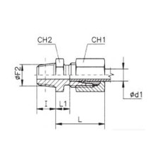 Штуцер ввертный с конической резьбой (ш-ш) TN93