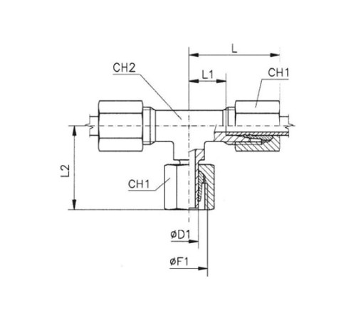 Тройники соединители (ш-г-ш) TN120 в Полоцке с доставкой