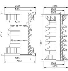 Армированные покрышки ПВМО для маломасляных выключателей