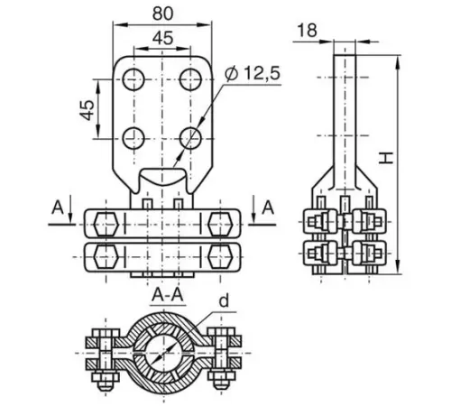 Аппаратные зажимы АШМ в Полоцке для ЛЭП