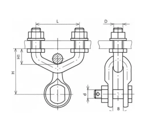 Узлы крепления типа КГП для ЛЭП в Полоцке