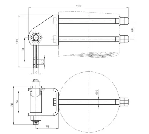 Узлы крепления КГТ-7-1 в Полоцке для ЛЭП