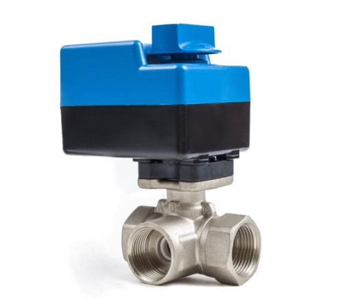 Трехходовые шаровые муфтовые краны с приводом в Полоцке