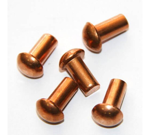 Медные заклепки с полукруглой головкой в Полоцке