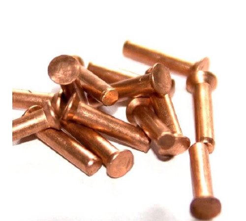 Медные заклепки с потайной головкой в Полоцке