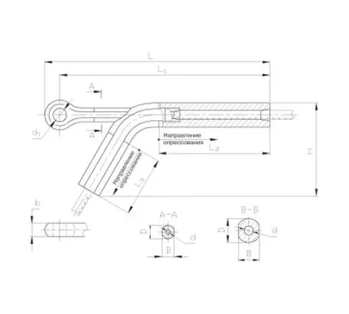 Натяжные прессуемые зажимы НАС в Полоцке для ЛЭП