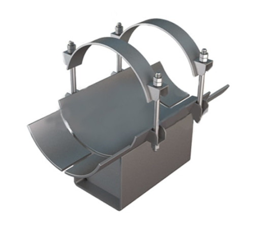 Неподвижные бугельные хомутовые опоры в Полоцке