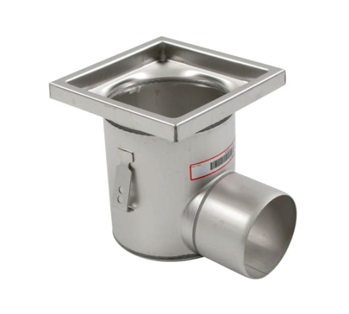 Нержавеющие круглые трапы с горизонтальным выпуском в Полоцке