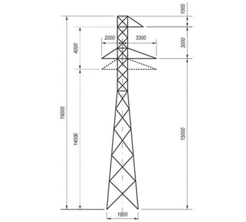 Переходные опоры ЛЭП в Полоцке и Беларуси