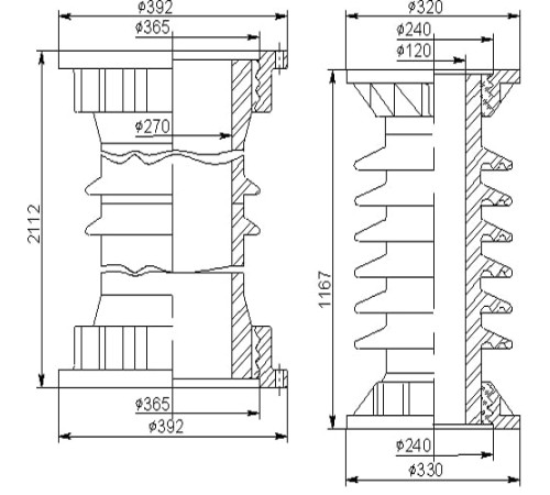 Покрышки для воздушных выключателей 150 кВ в Полоцке