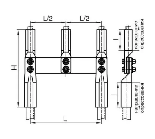 Переходные зажимы ППР для ЛЭП в Полоцке и Беларуси