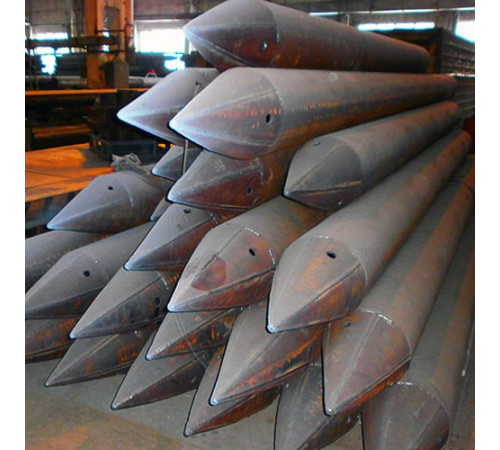 Конические стальные забивные сваи в Полоцке и Беларуси