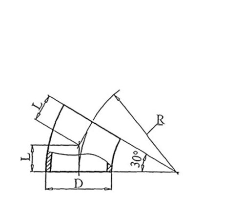Теплоизоляционные отводы 30 градусов в Полоцке
