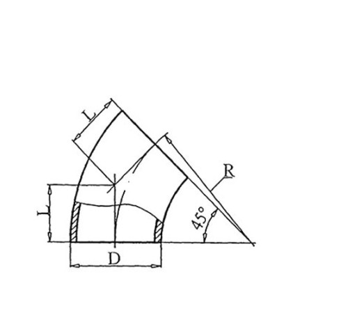 Теплоизоляционные отводы 45 градусов в Полоцке