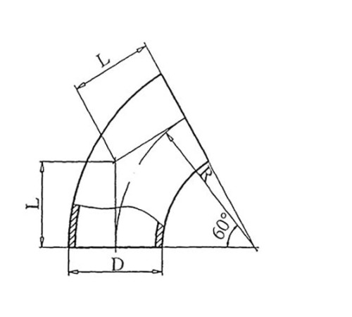Теплоизоляционные отводы 60 градусов в Полоцке