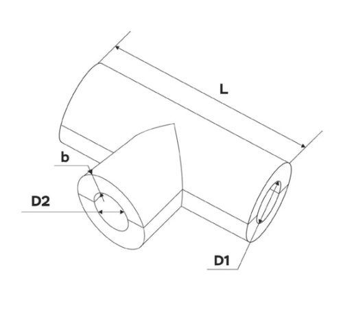 Теплоизоляционные равнопроходные тройки в Полоцке