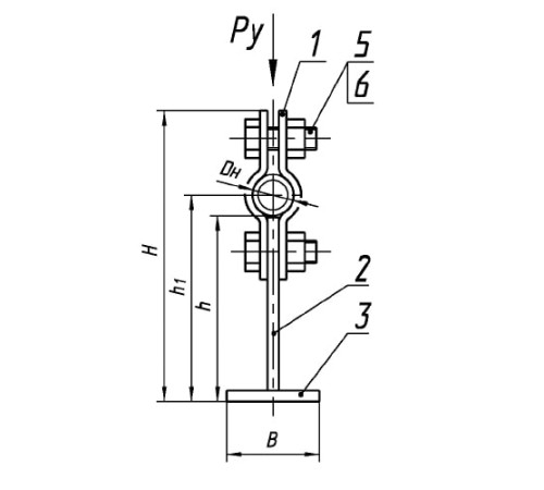 Опоры ТПР.05.06.00.000 для трубопроводов в Полоцке