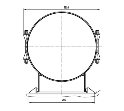Опоры ТПР.14.05.00.000 в Полоцке для трубопроводов