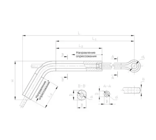 Натяжные прессуемые зажимы ТРАС в Полоцке для ЛЭП