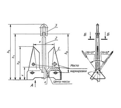 Якоря повышенной держащей силы в Полоцке для судостроения