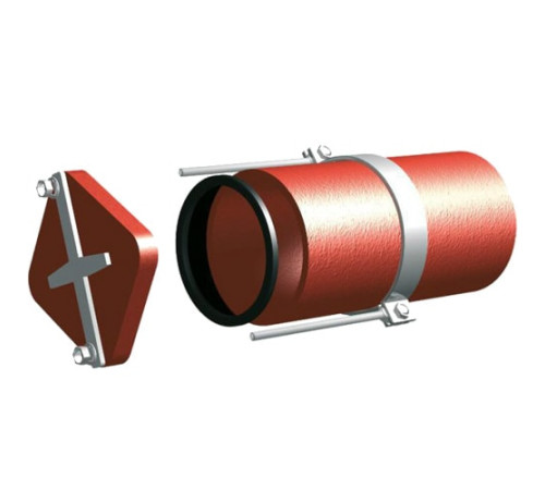 Безраструбные заглушки с прижимными скобами в Полоцке