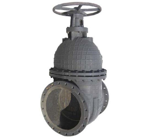 Задвижки клиновые чугунные фланцевые с редуктором в Полоцке